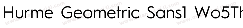 Hurme Geometric Sans1 Wo5Thobl字体转换